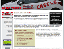 Tablet Screenshot of castledrivingschool.com